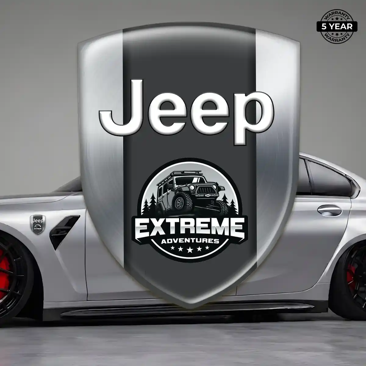 Jeep Polyurethane Domed Sticker Superior Craft