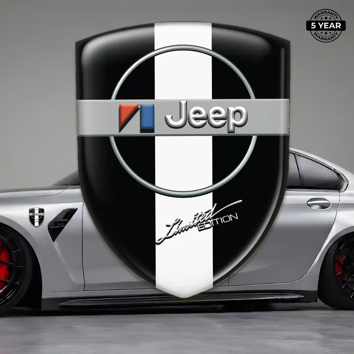 Jeep Resin Badge Sticker Deluxe Edition