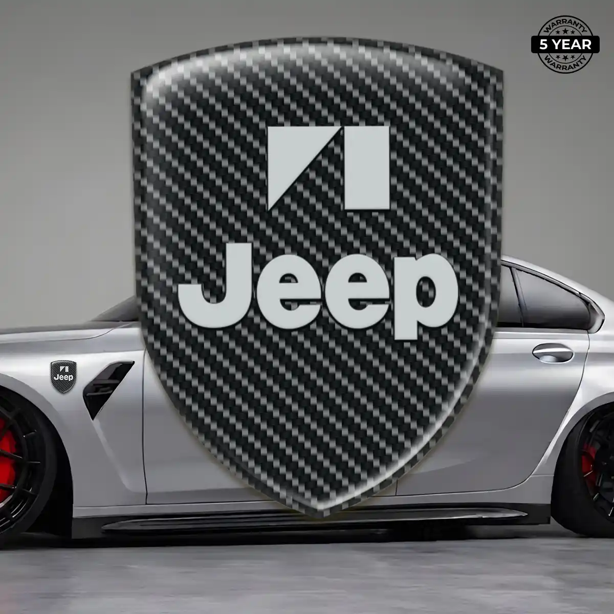 Jeep Resin Badge Sticker Elite Finish