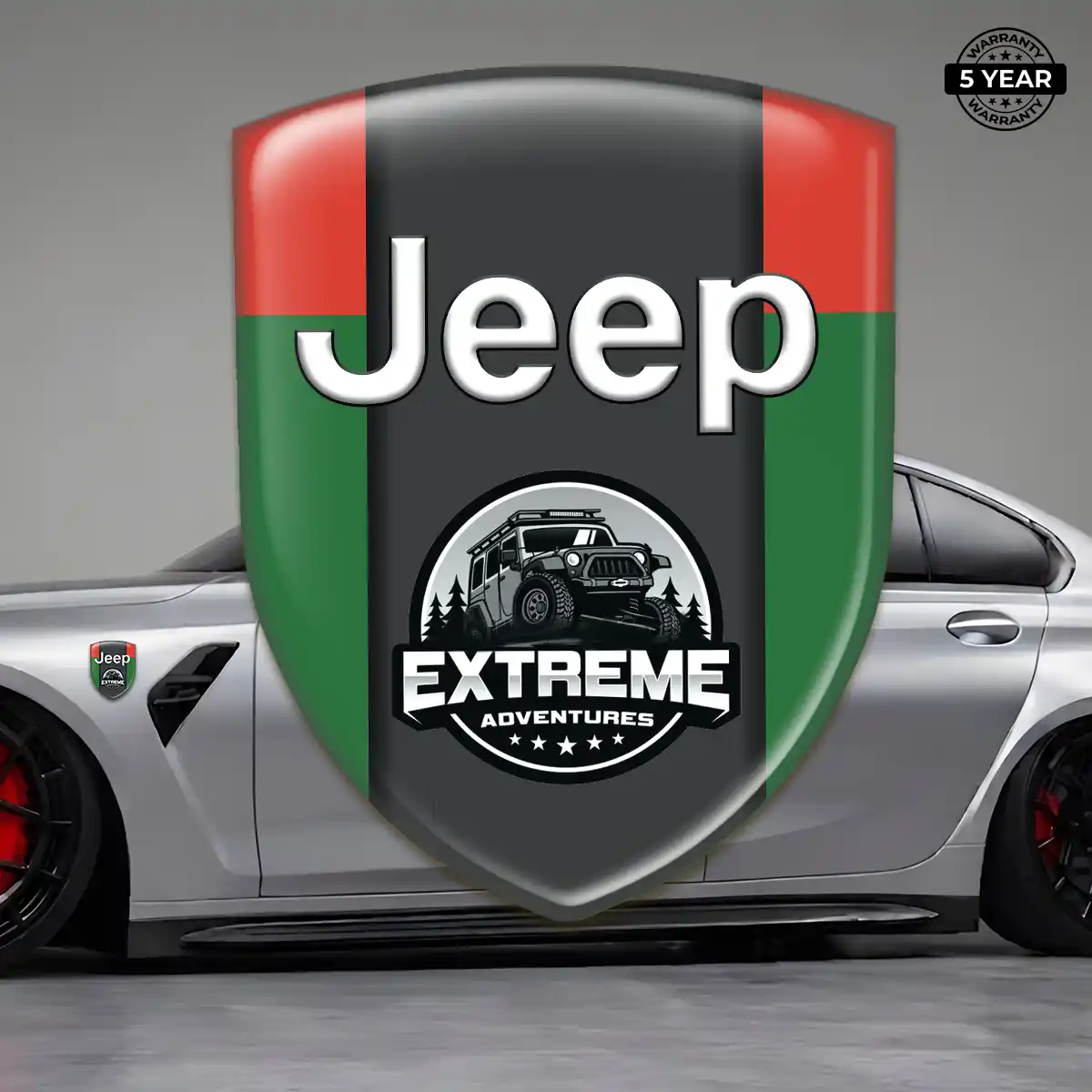 Jeep Resin Badge Sticker Resin Luxe