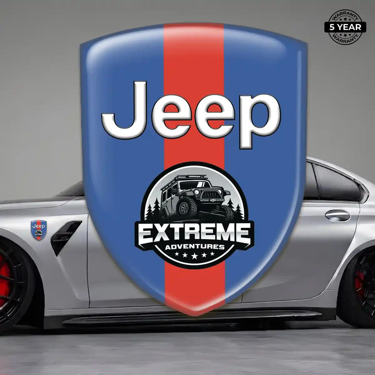 Jeep Resin Badge Sticker Sleek Style