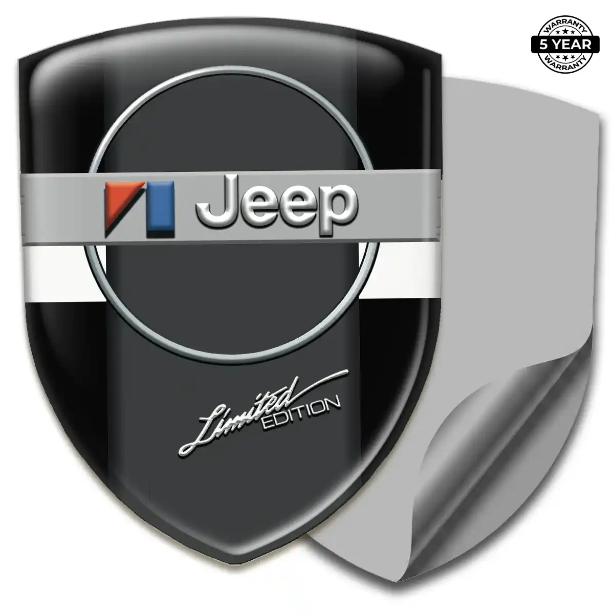 Jeep Resin Domed Sticker Interior Elegance