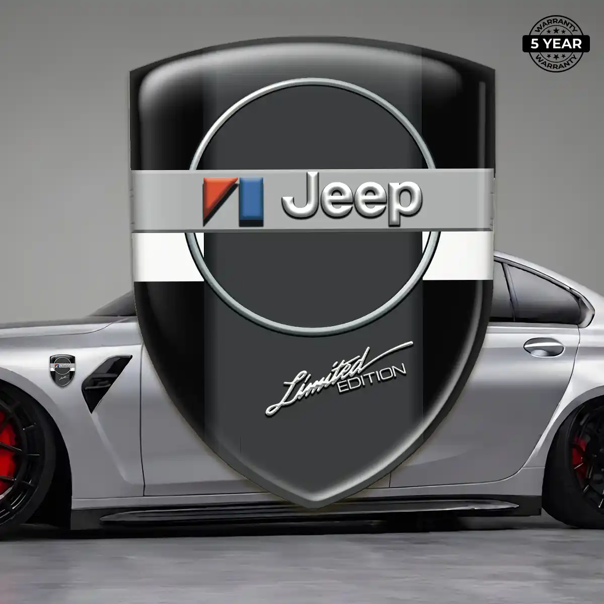 Jeep Resin Domed Sticker Interior Elegance
