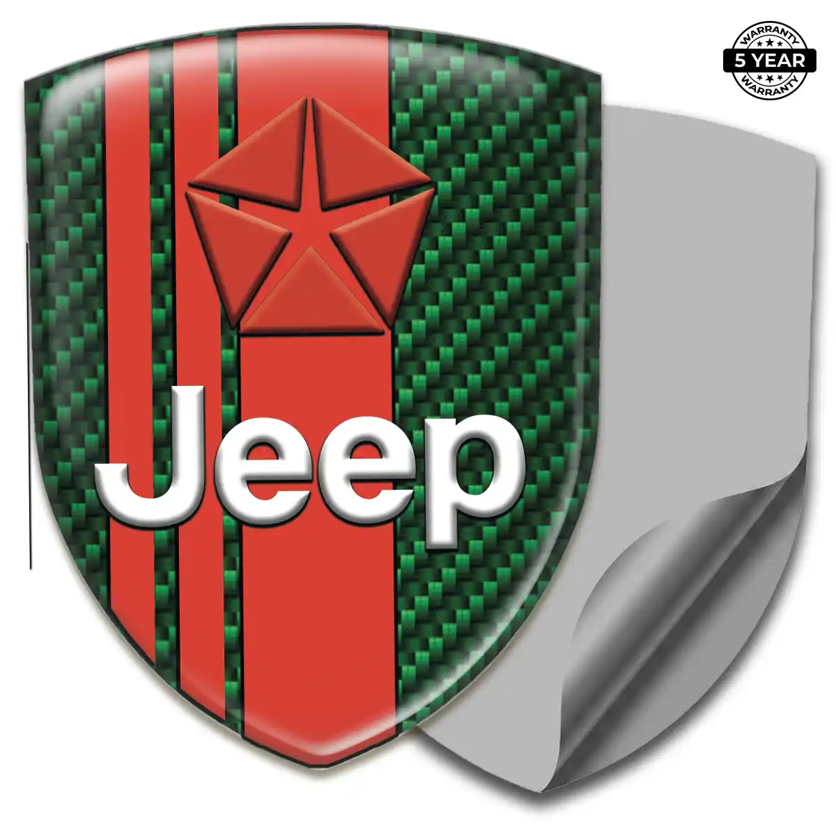 Jeep Resin Domed Sticker Outer Style