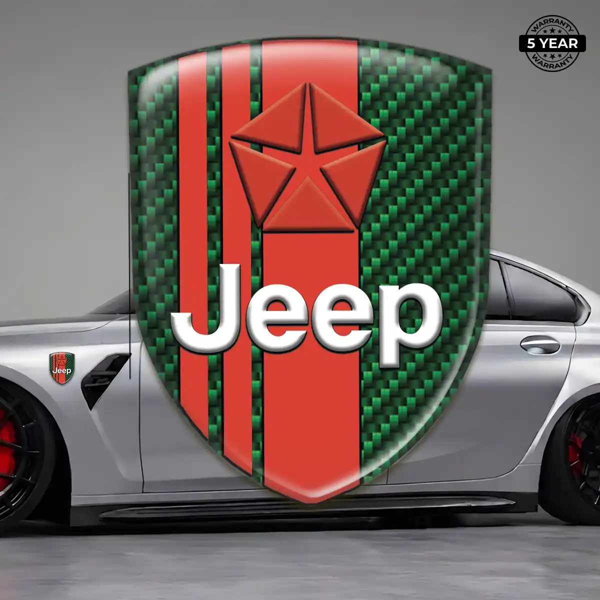 Jeep Resin Domed Sticker Outer Style