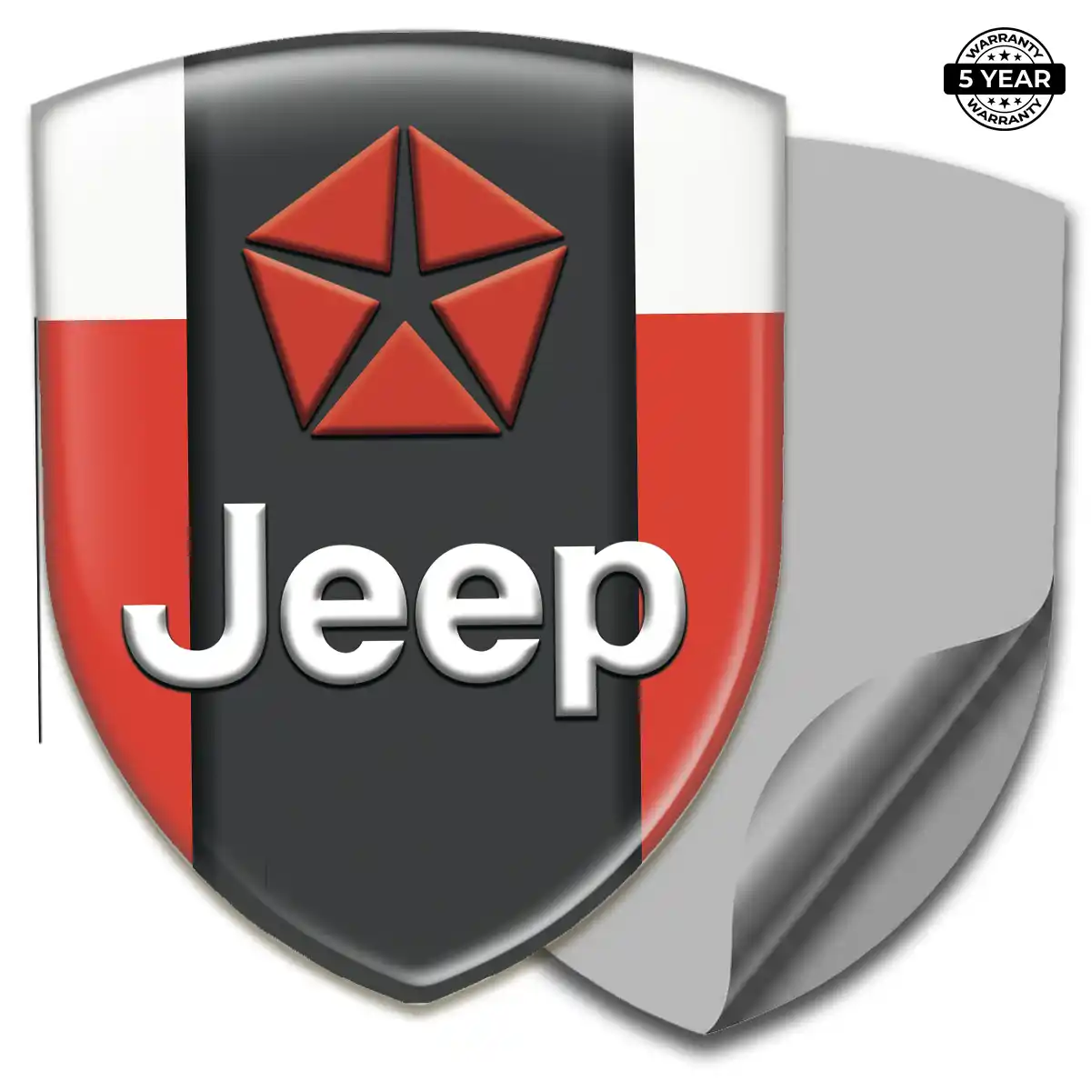 Jeep Resin Domed Sticker Premium Dome