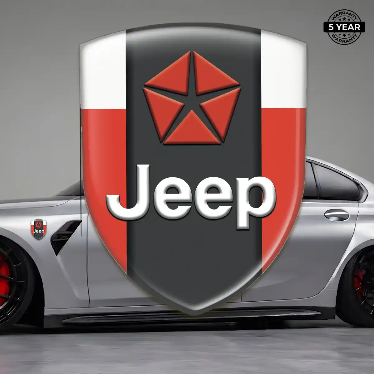 Jeep Resin Domed Sticker Premium Dome