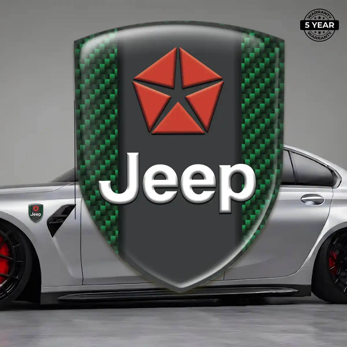 Jeep Resin Domed Sticker Resin Elite