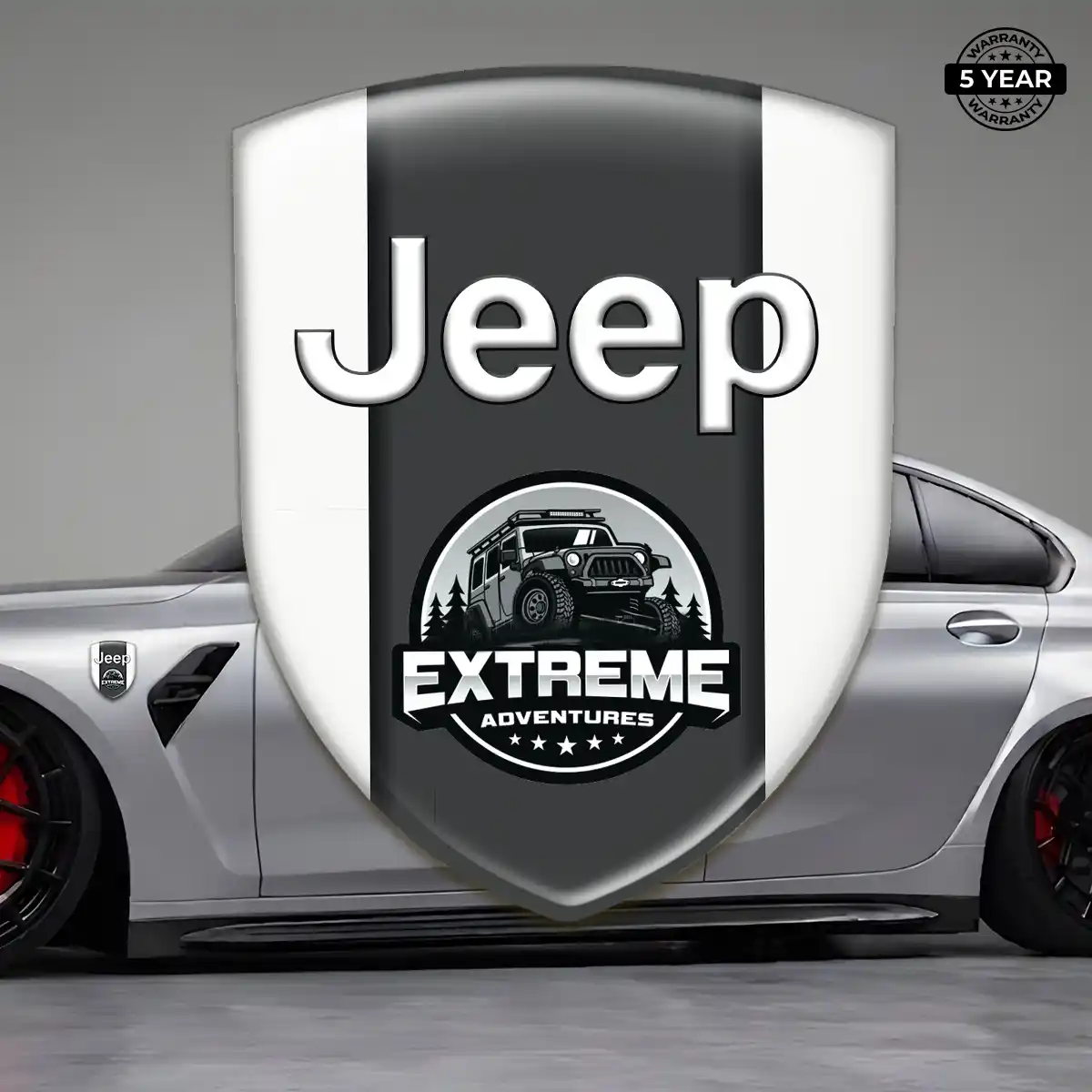 Jeep Resin Domed Sticker Resin Luxe