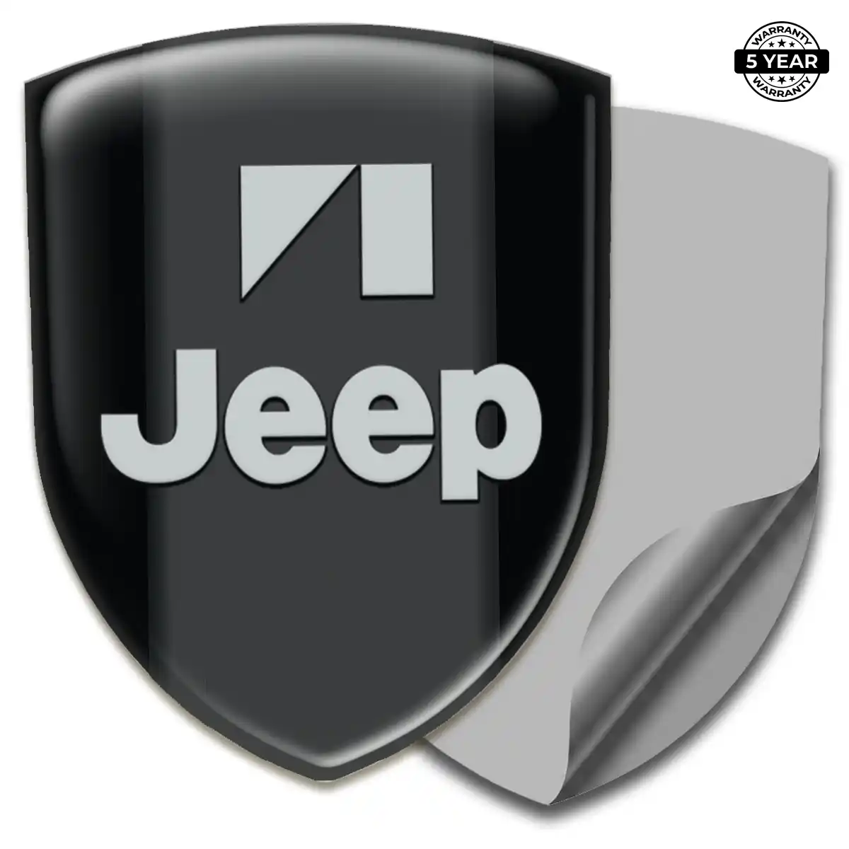 Jeep Resin Domed Sticker Sleek Style