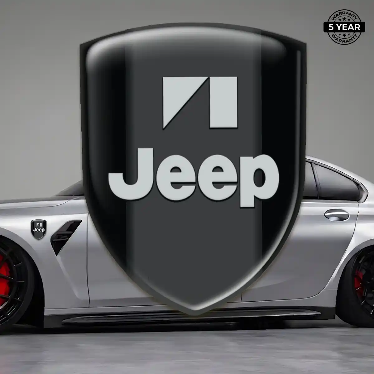 Jeep Resin Domed Sticker Sleek Style