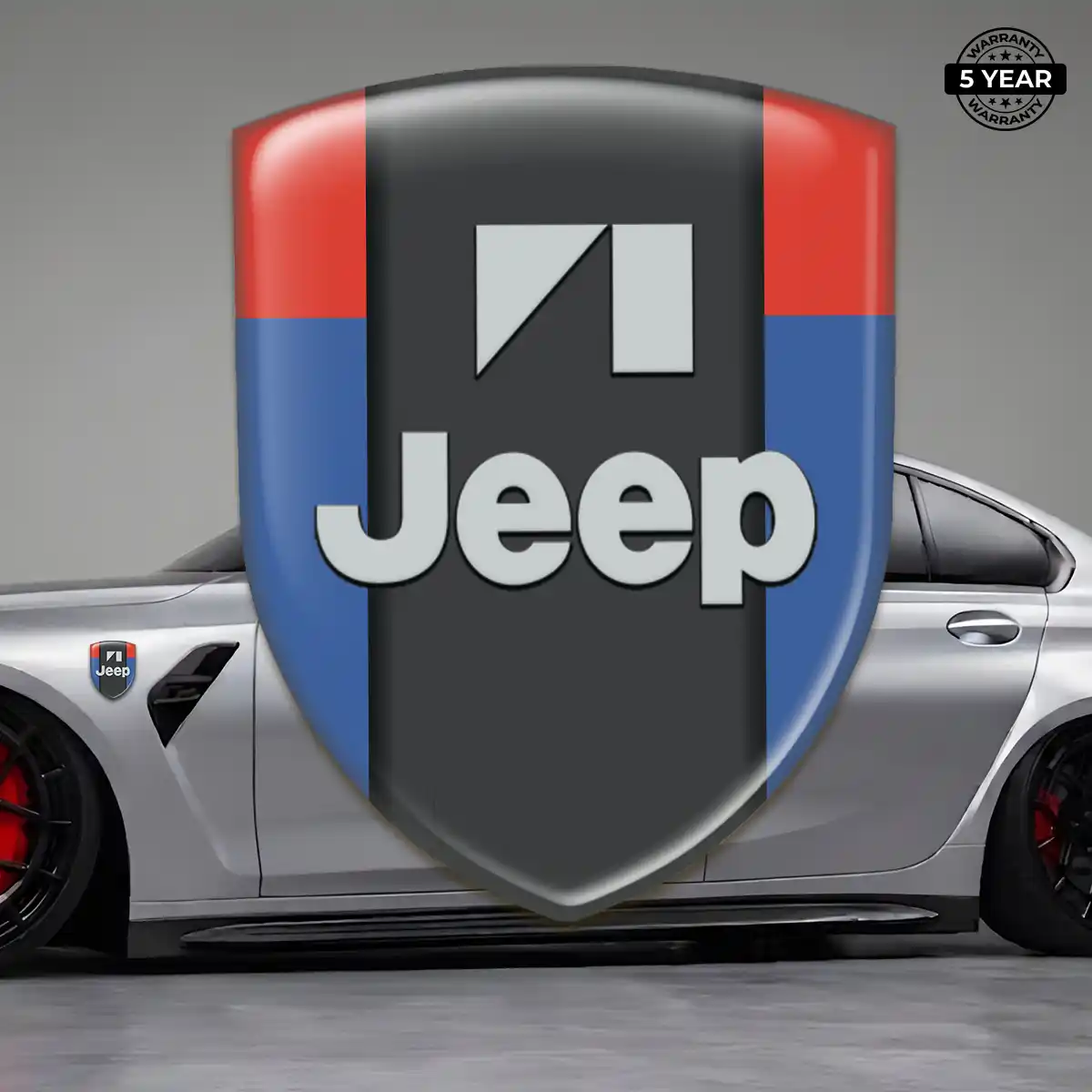 Jeep Resin Emblem Sticker Cabin Style
