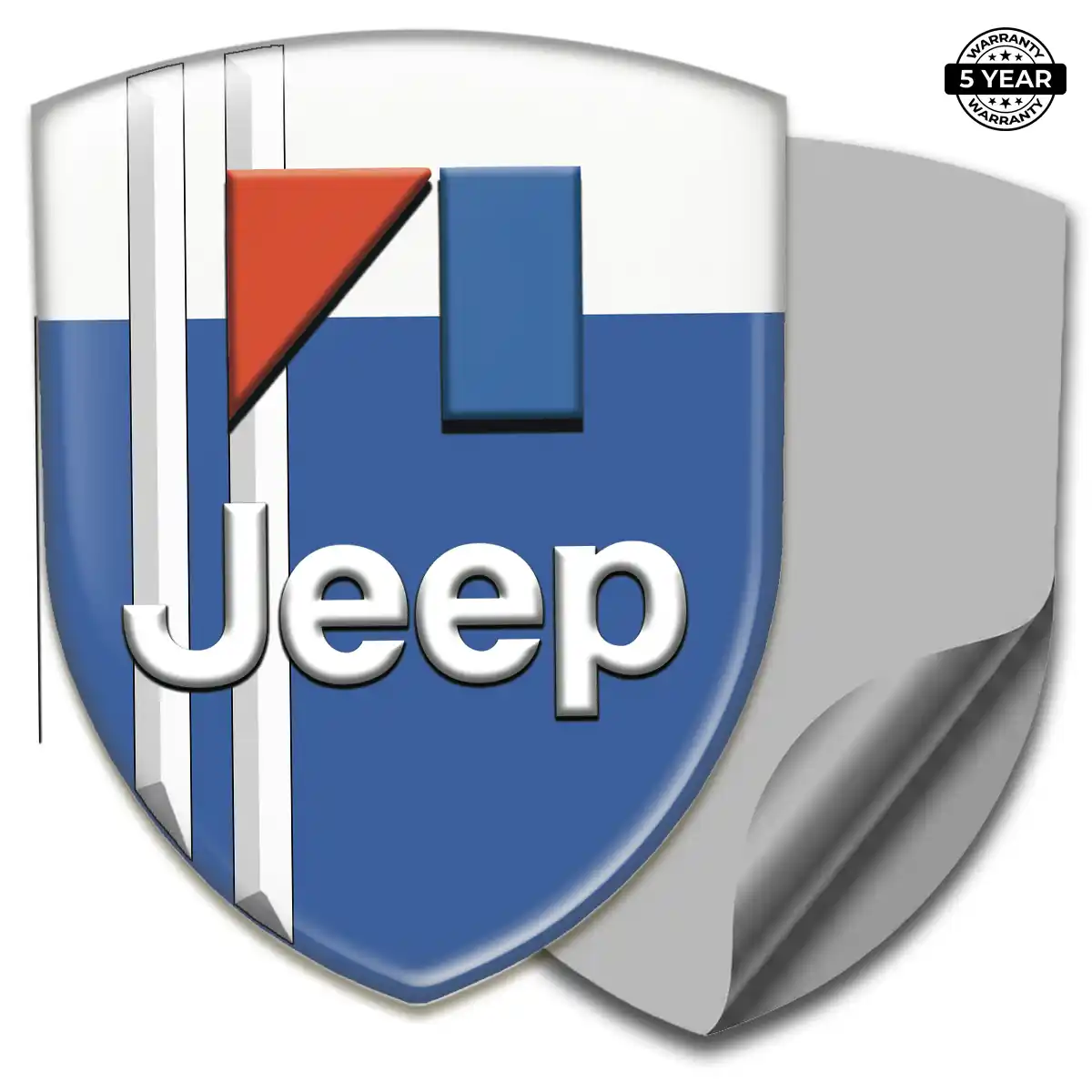 Jeep Resin Emblem Sticker Deluxe Edition