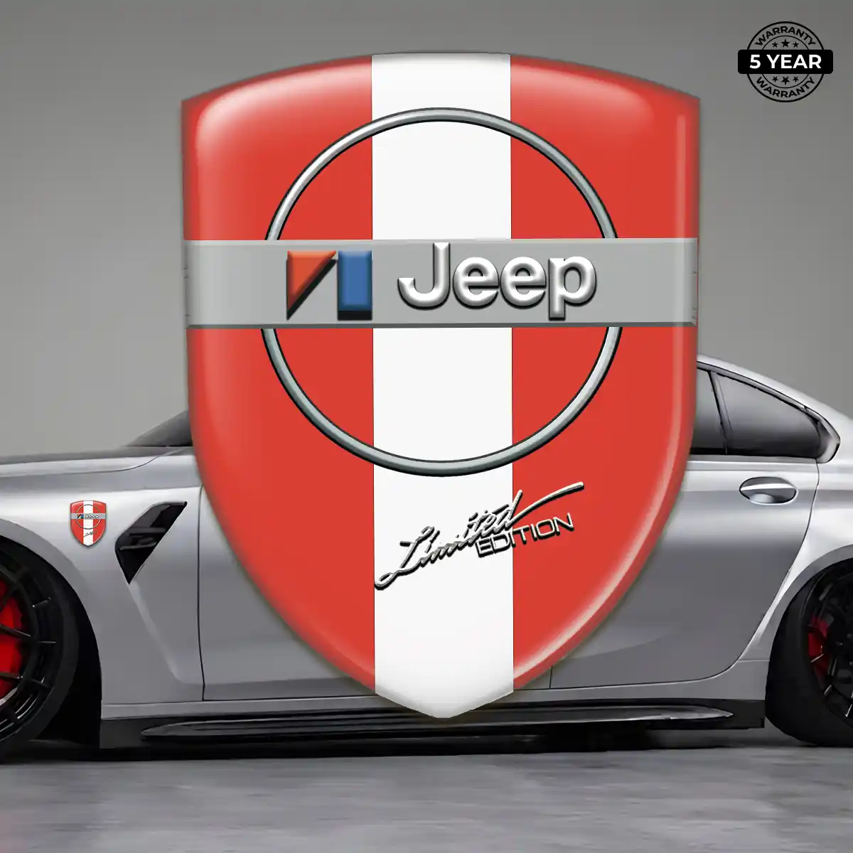 Jeep Resin Emblem Sticker Elite Edition
