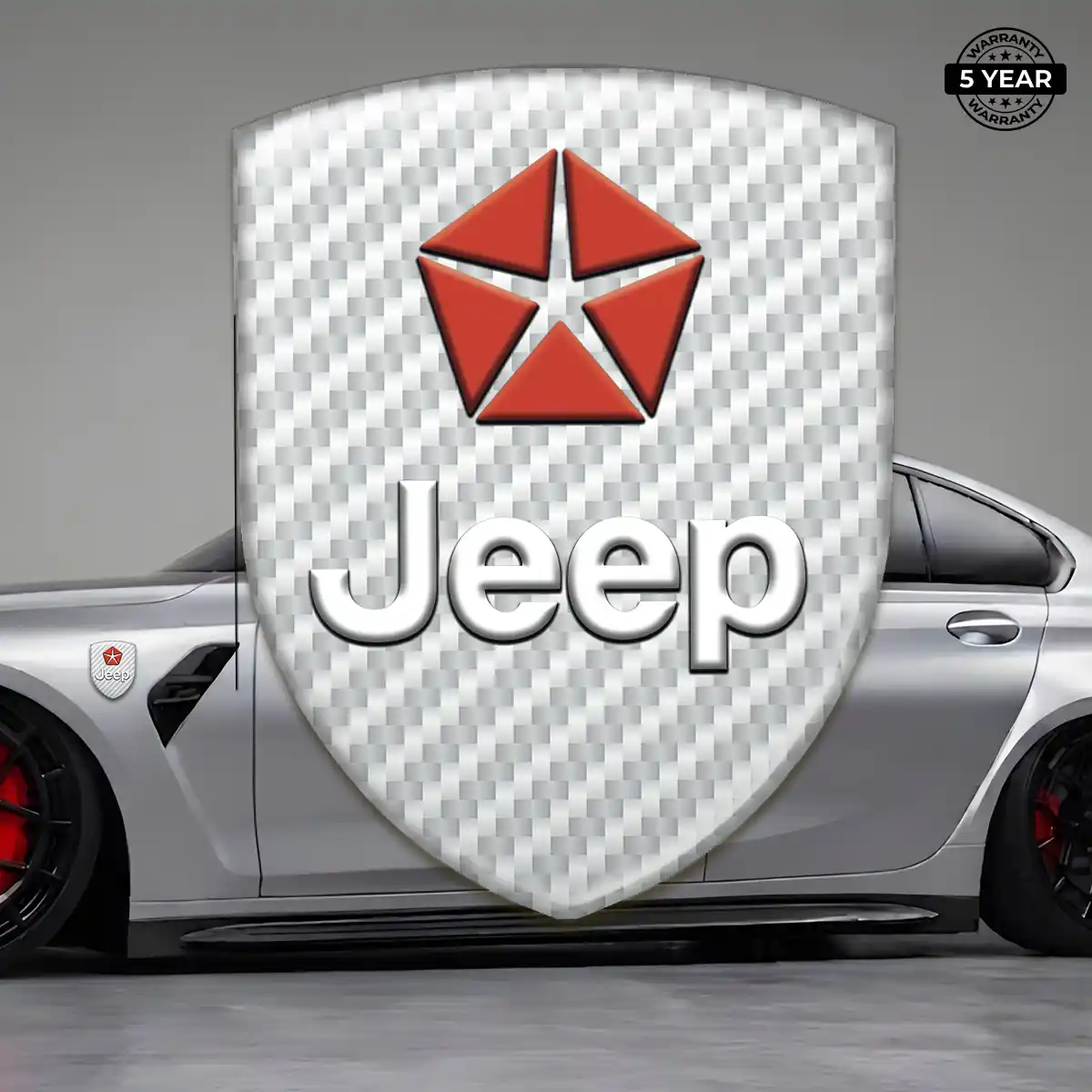 Jeep Resin Emblem Sticker Elite Finish