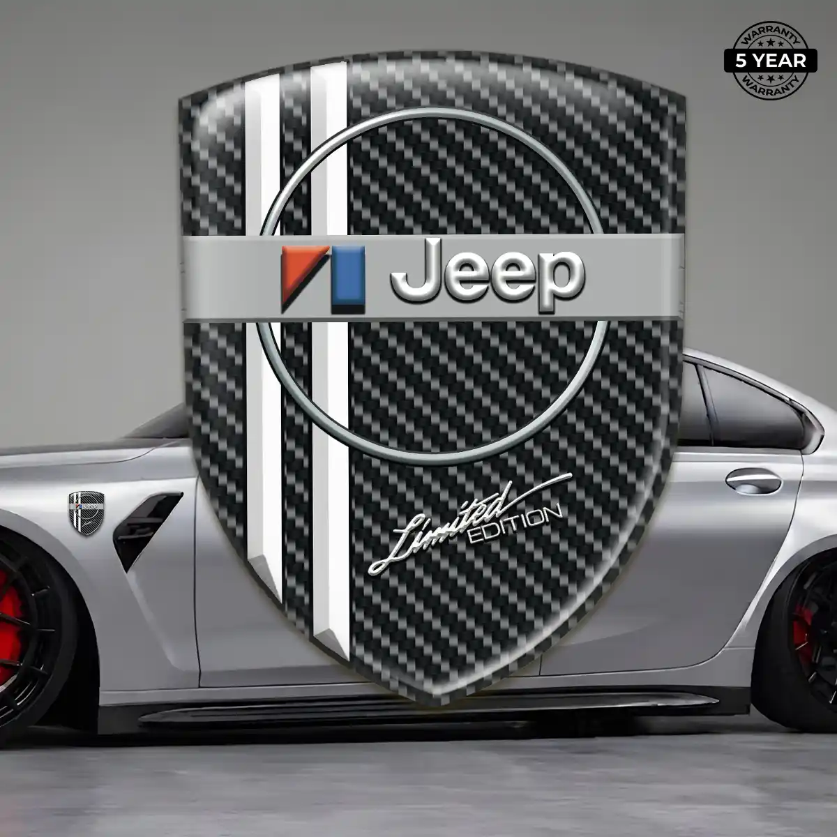 Jeep Resin Emblem Sticker Exterior Luxe