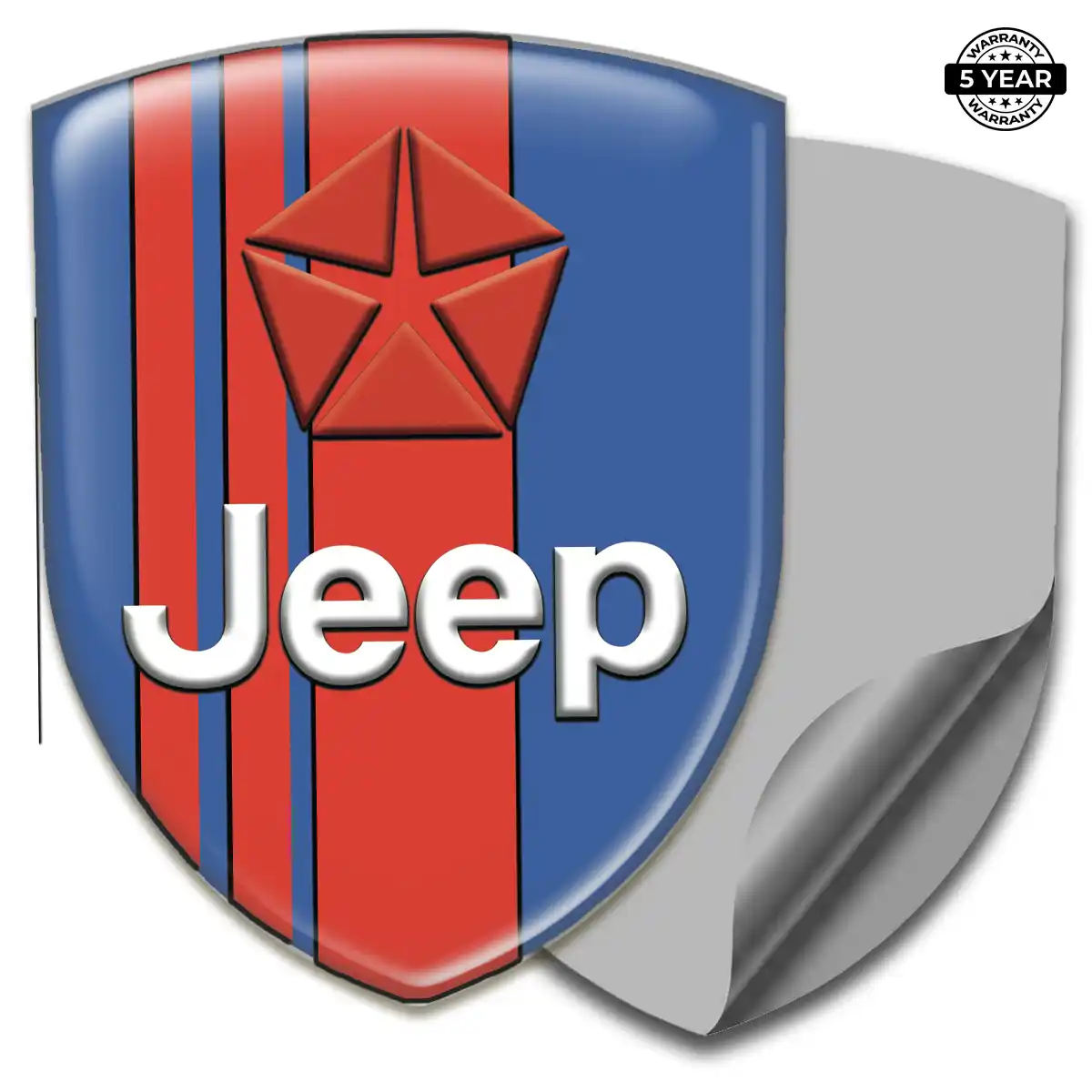 Jeep Resin Emblem Sticker Interior Elegance