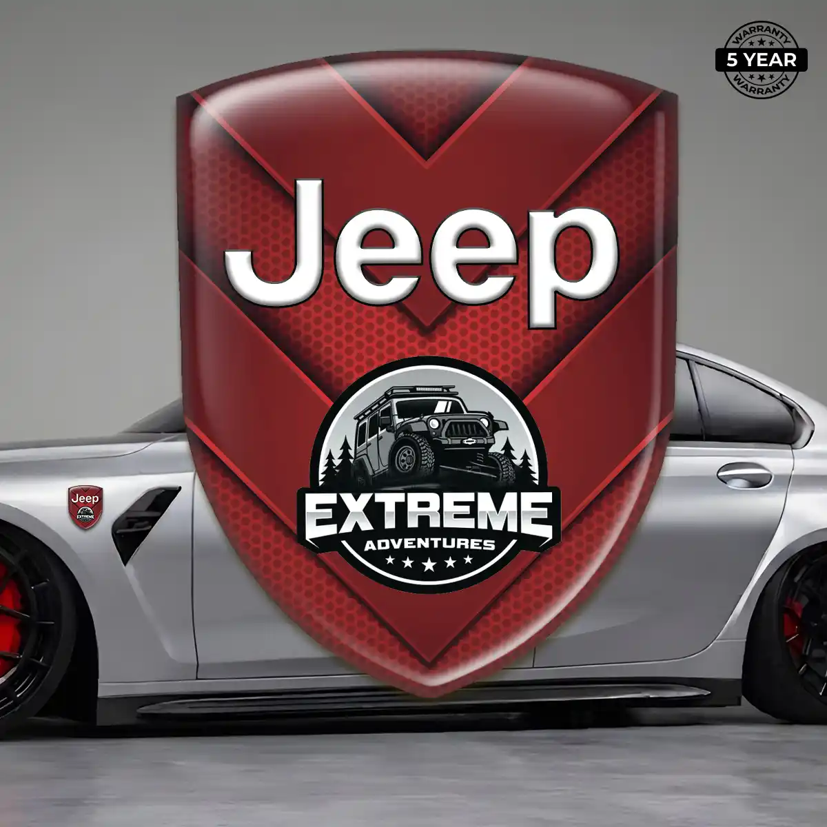 Jeep Resin Emblem Sticker Interior Luxe