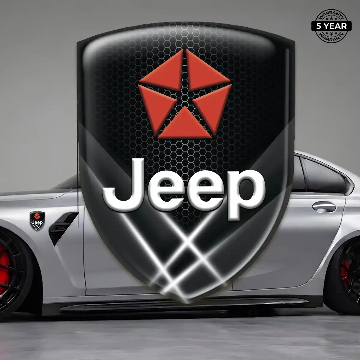 Jeep Resin Emblem Sticker Noble Edition