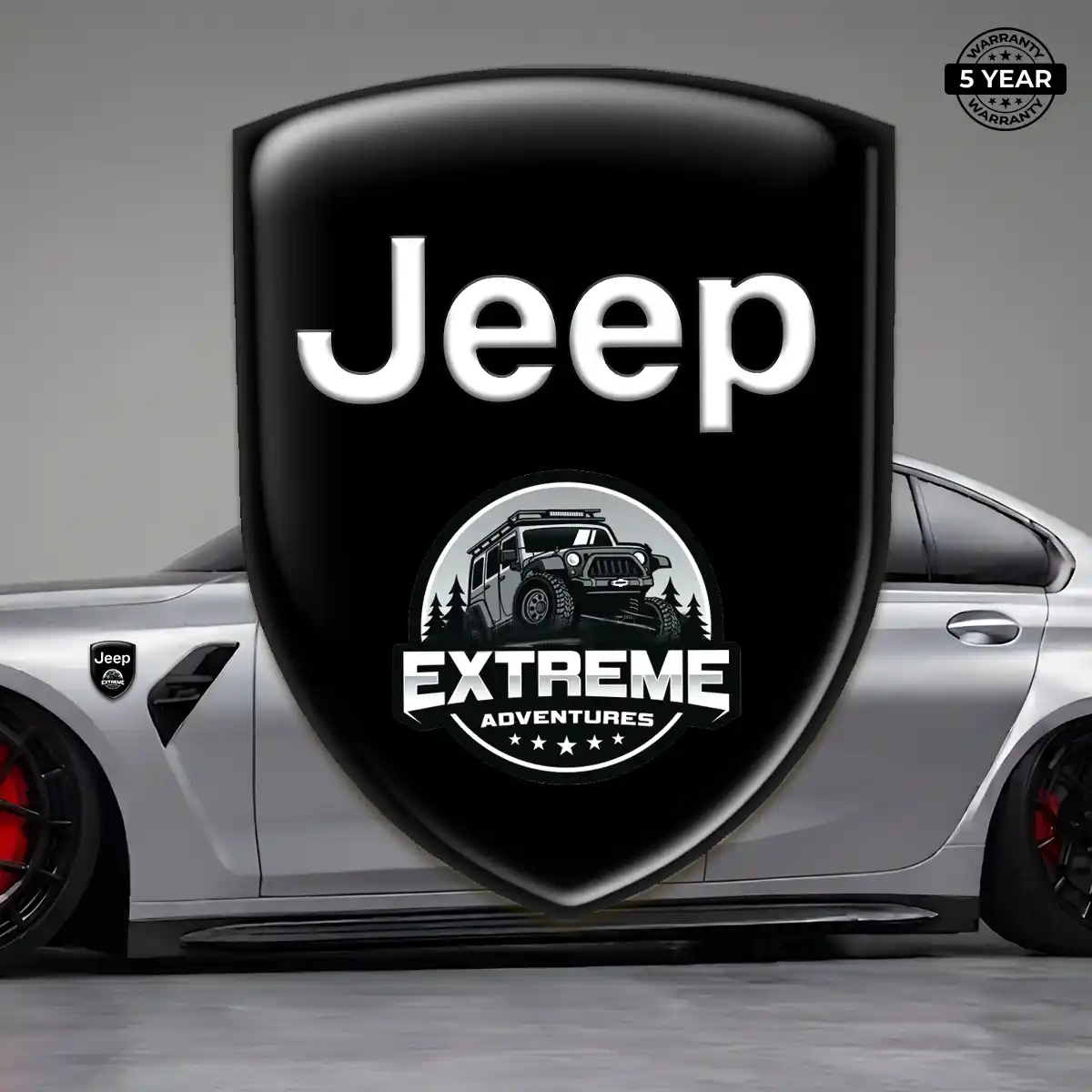 Jeep Resin Emblem Sticker Resin Luxe