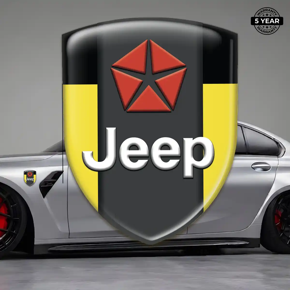 Jeep Resin Emblem Sticker Signature Grade