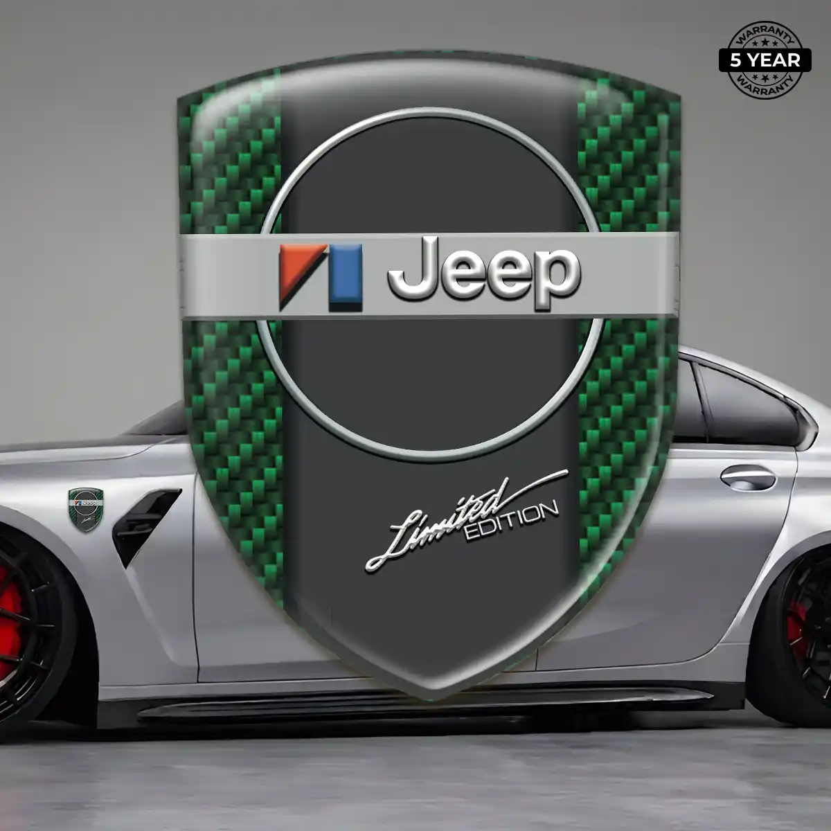 Jeep Self Adhesive Emblem Sticker Deluxe Edition