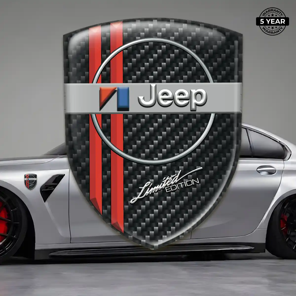 Jeep Self Adhesive Emblem Sticker Elite Edition