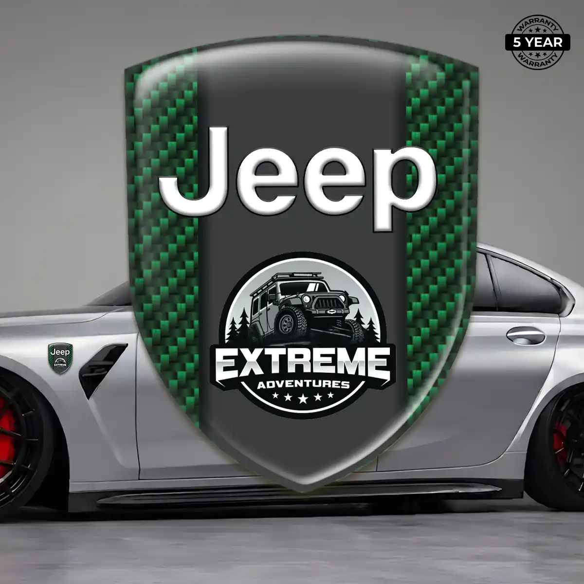 Jeep Self Adhesive Emblem Sticker Exclusive Series