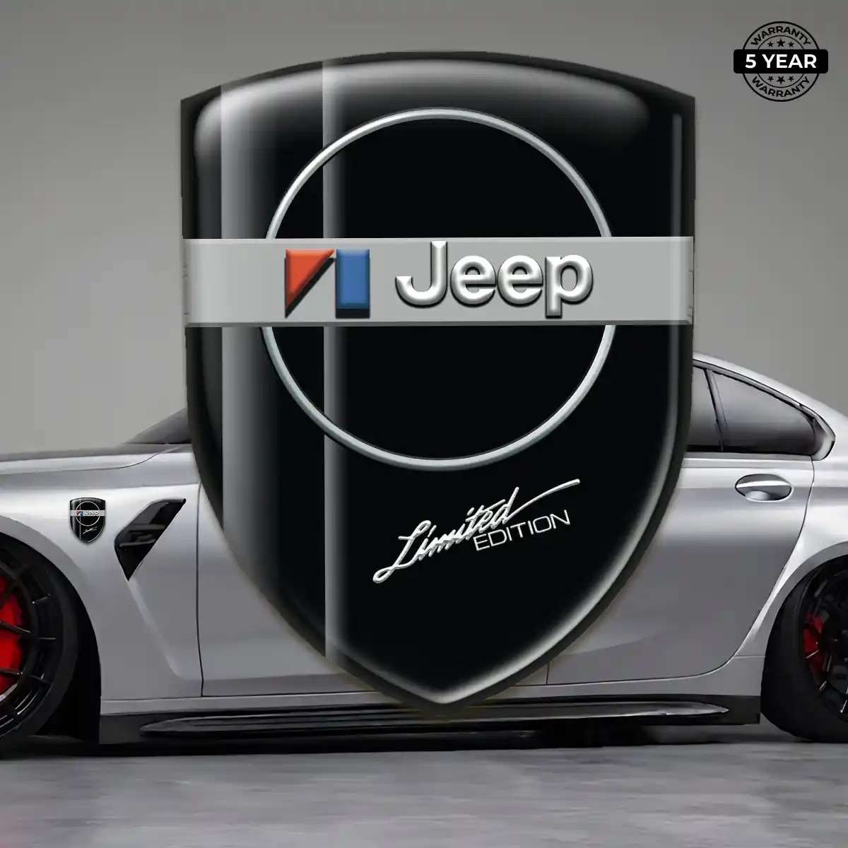 Jeep Self Adhesive Emblem Sticker Exterior Luxe