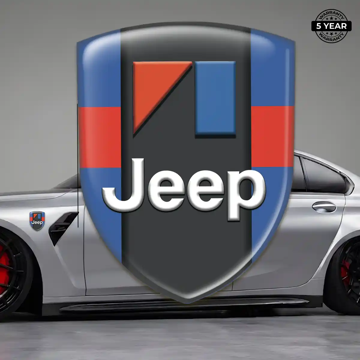 Jeep Self Adhesive Emblem Sticker Interior Elegance