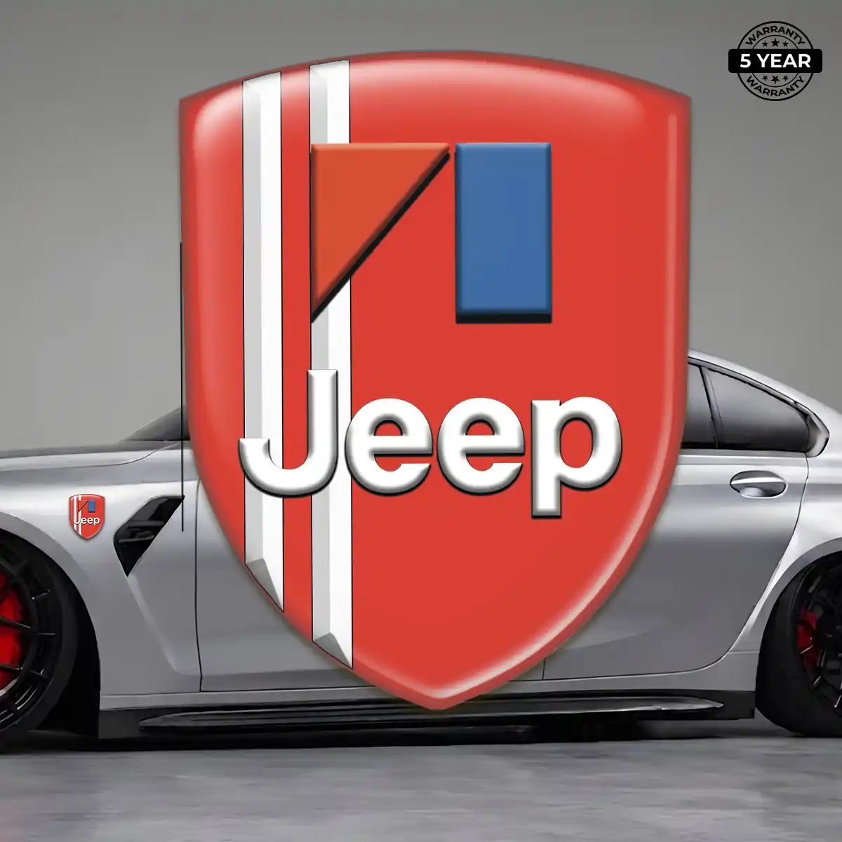 Jeep Self Adhesive Emblem Sticker Interior Luxe
