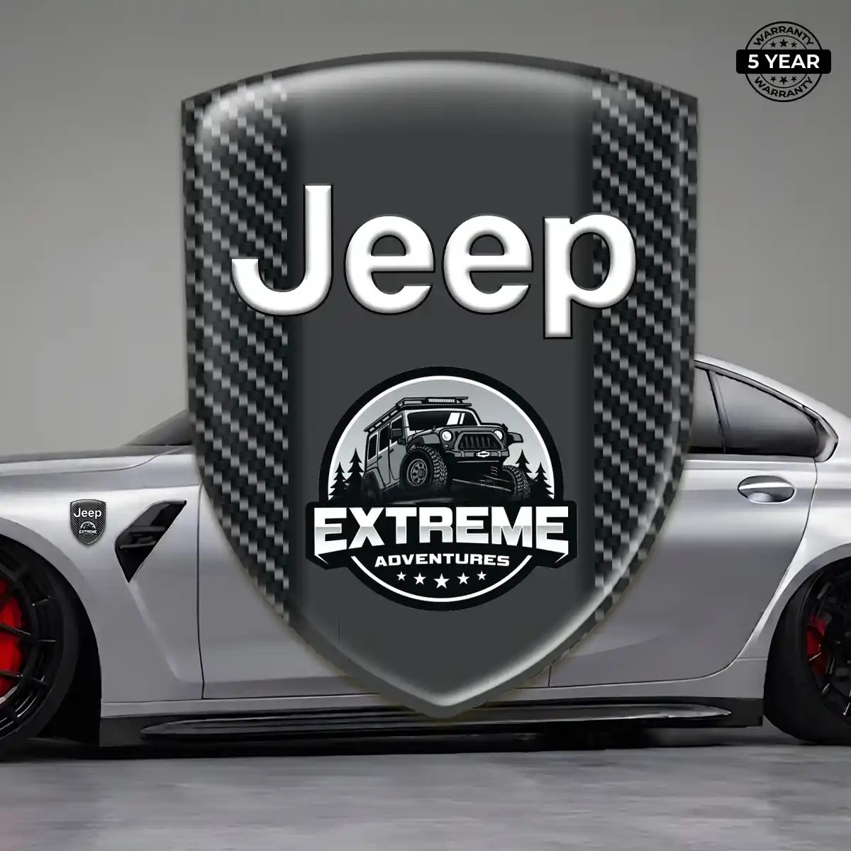Jeep Self Adhesive Emblem Sticker Prime Quality