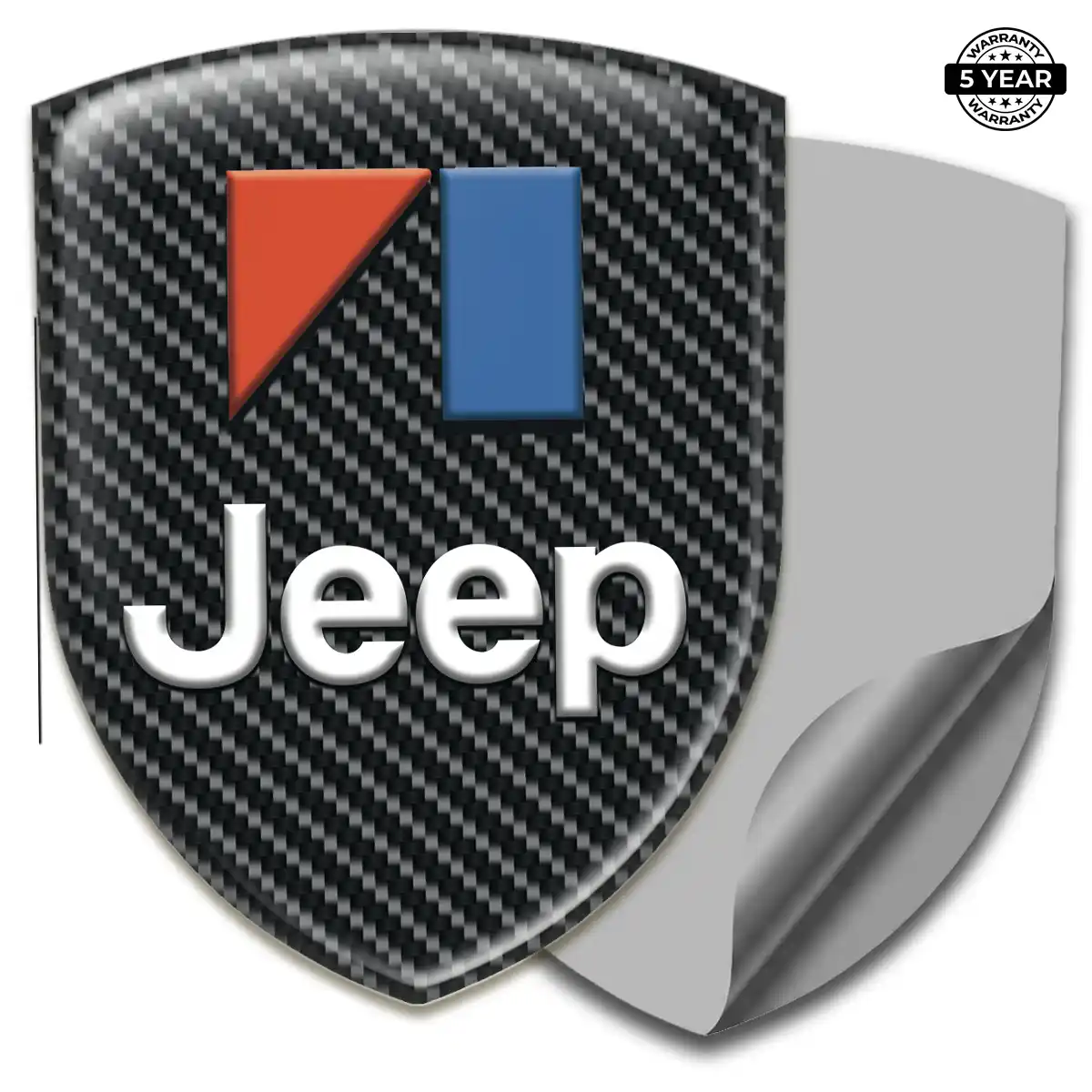 Jeep Self Adhesive Emblem Sticker Resin Elite
