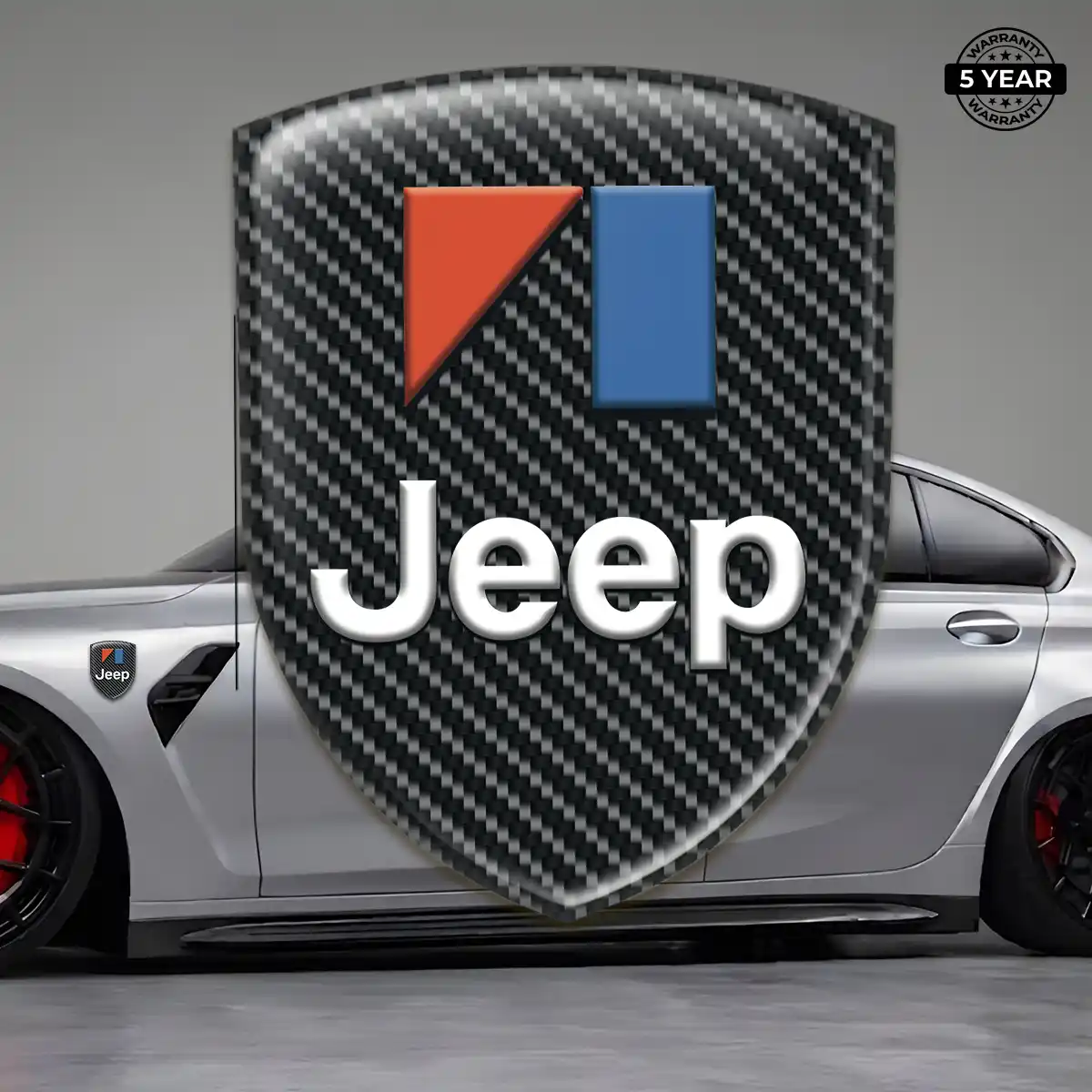 Jeep Self Adhesive Emblem Sticker Resin Elite
