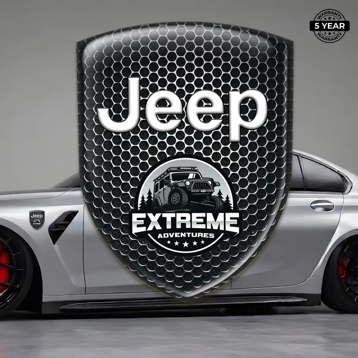 Jeep Self Adhesive Emblem Sticker Sleek Style