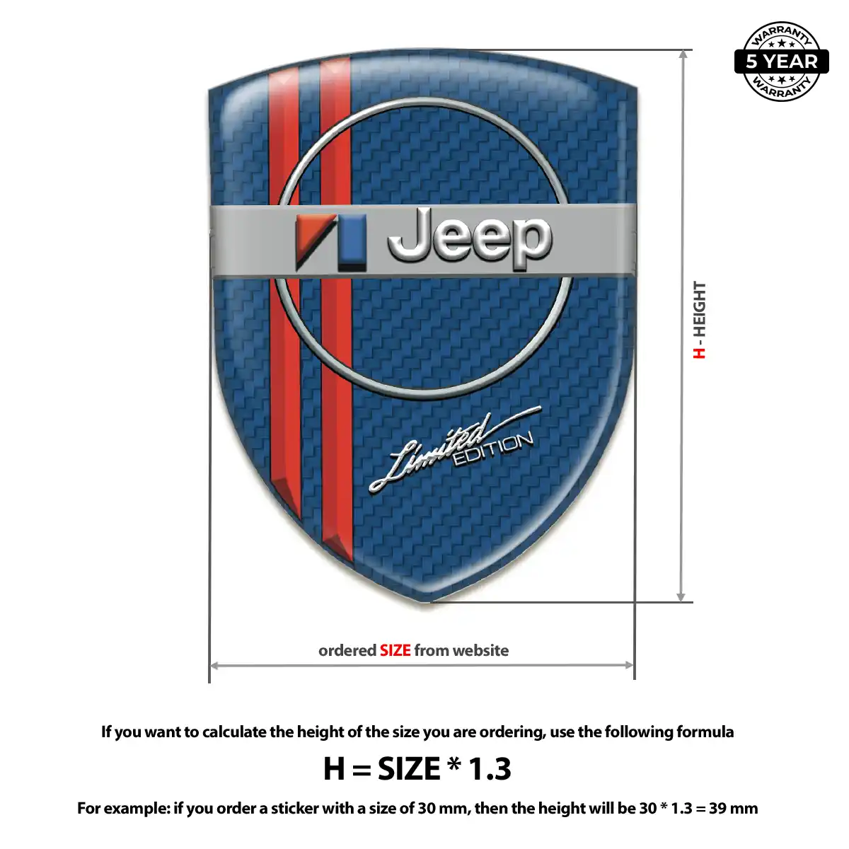 Jeep Silicone Badge Cabin Style