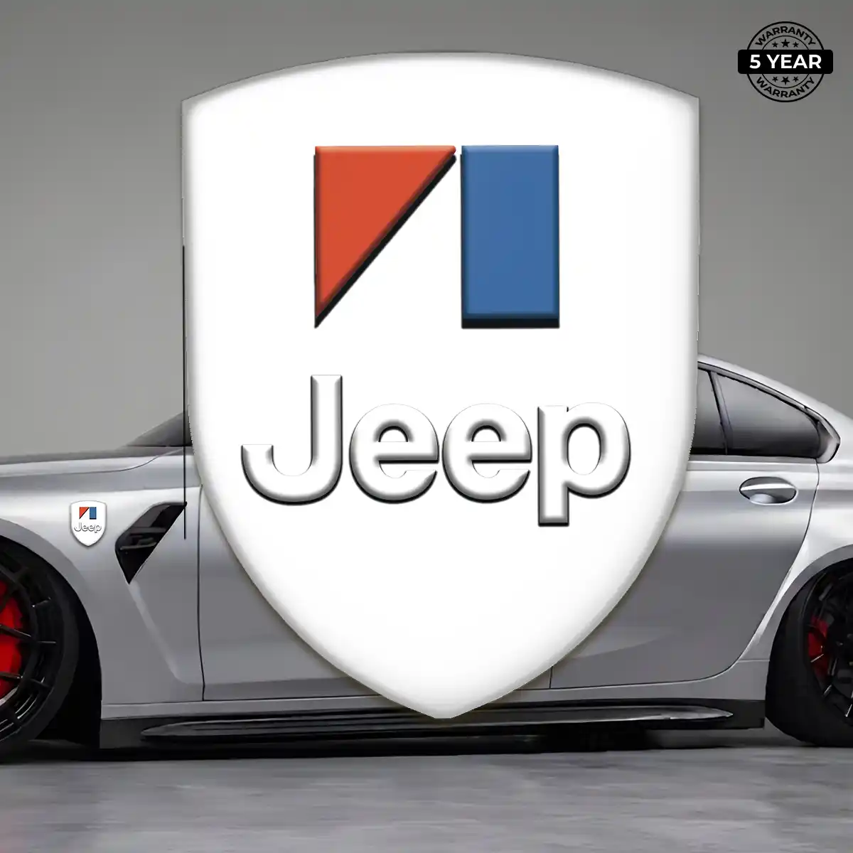 Jeep Silicone Badge Elite Finish