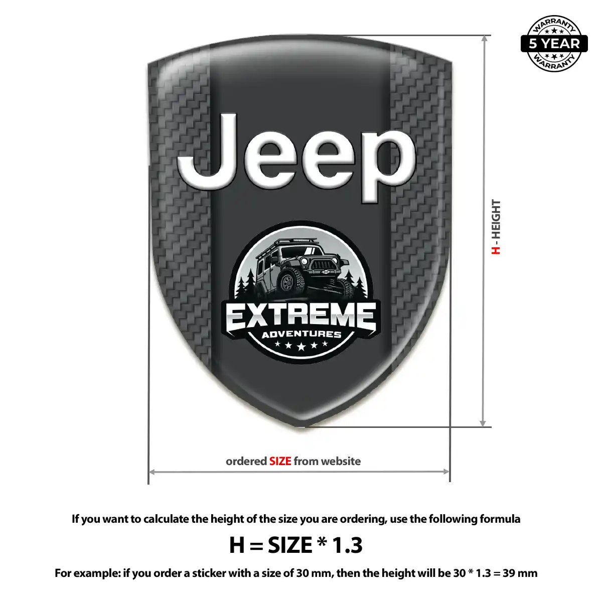 Jeep Silicone Badge Exclusive Series