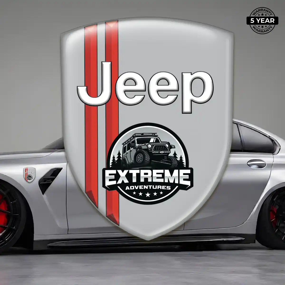 Jeep Silicone Badge Interior Elegance