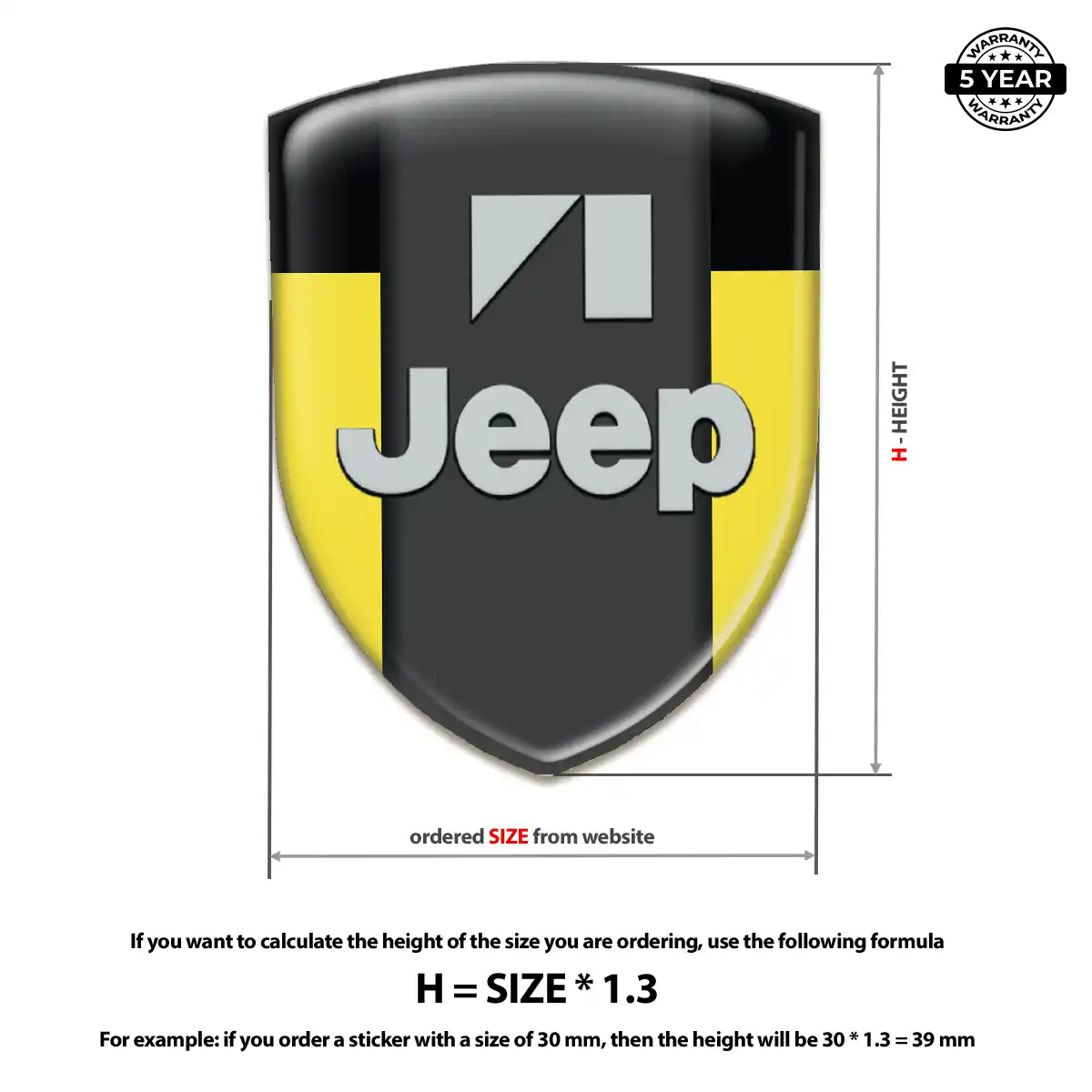 Jeep Silicone Badge Opulent Line