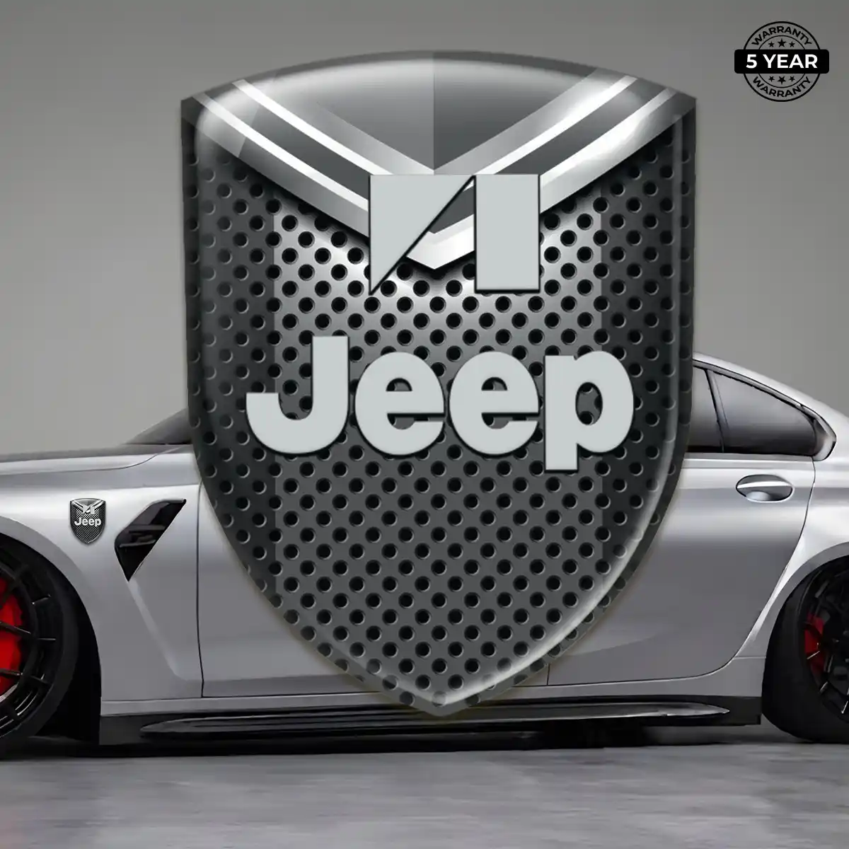Jeep Silicone Badge Premium Dome