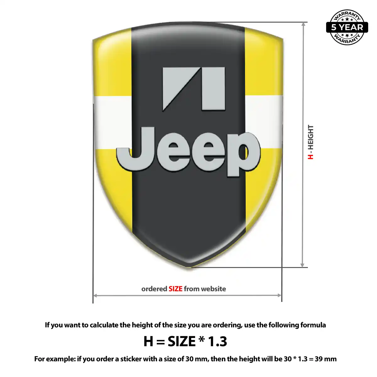 Jeep Silicone Badge Prestige Line