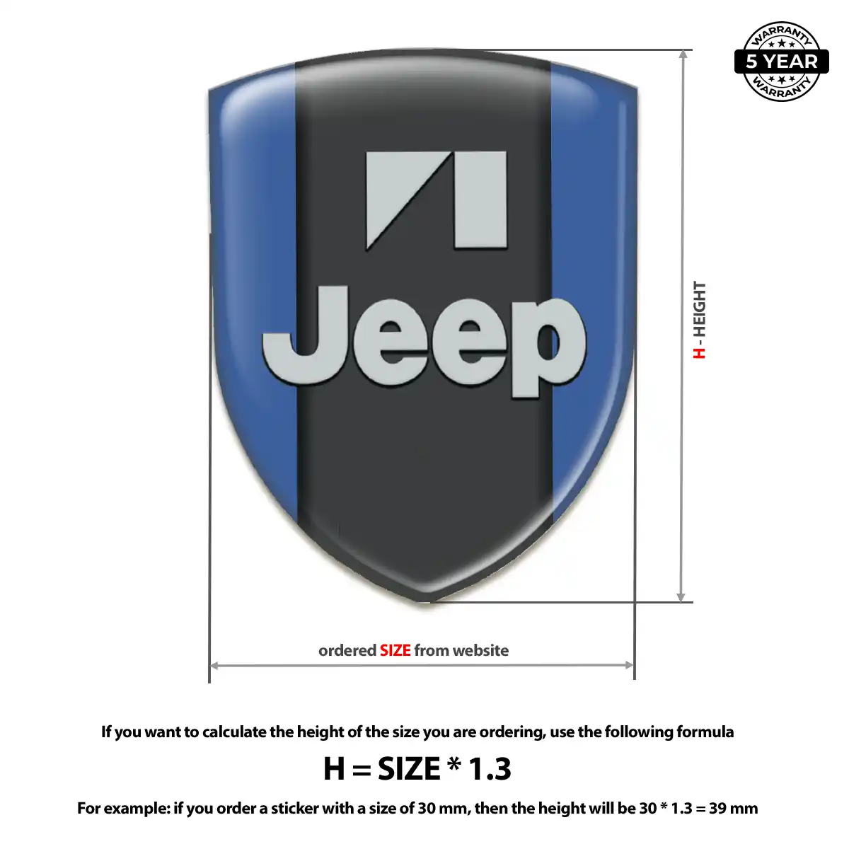Jeep Silicone Badge Prime Quality