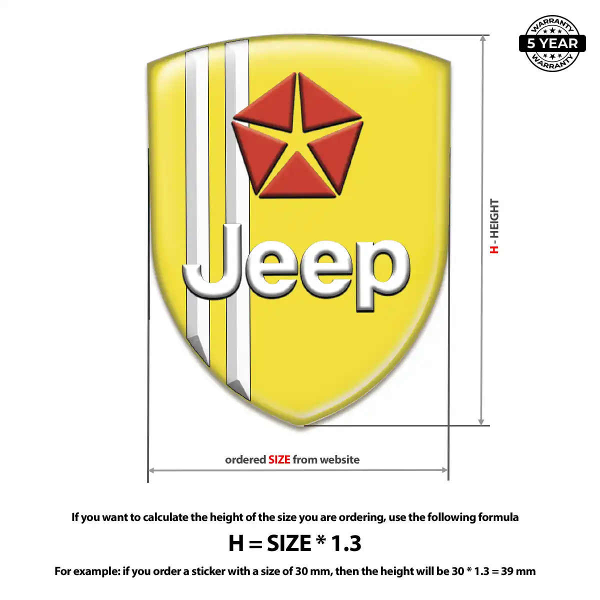 Jeep Silicone Badge Refined Design