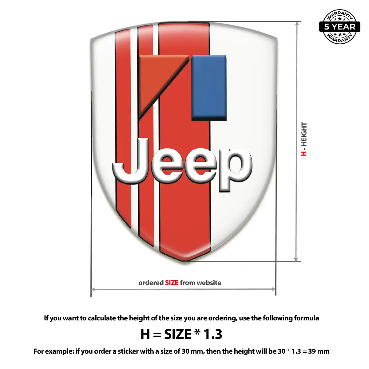 Jeep Silicone Badge Resin Elite