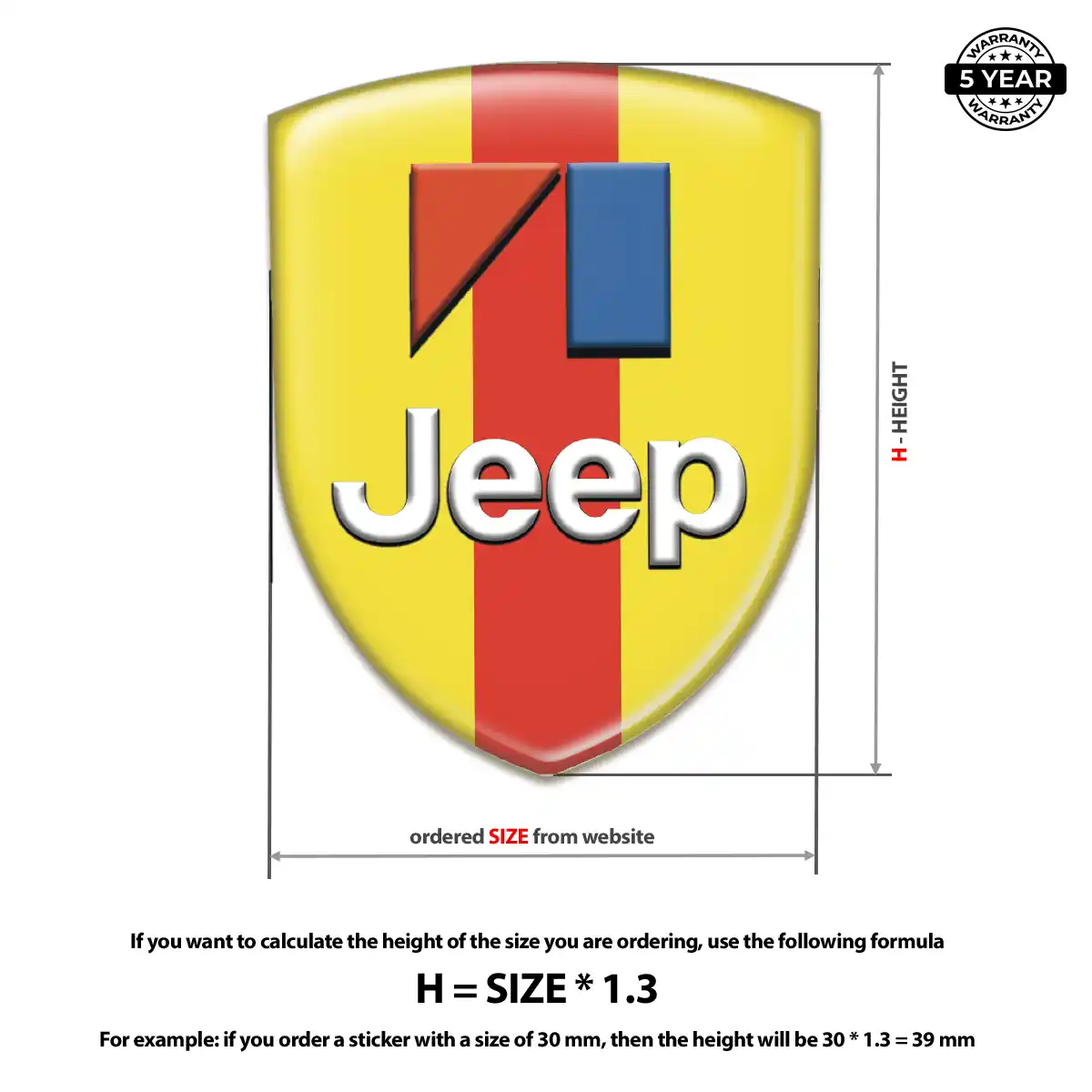 Jeep Silicone Badge Signature Grade