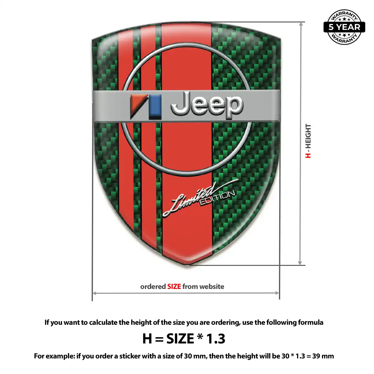 Jeep Silicone Badge Sleek Style