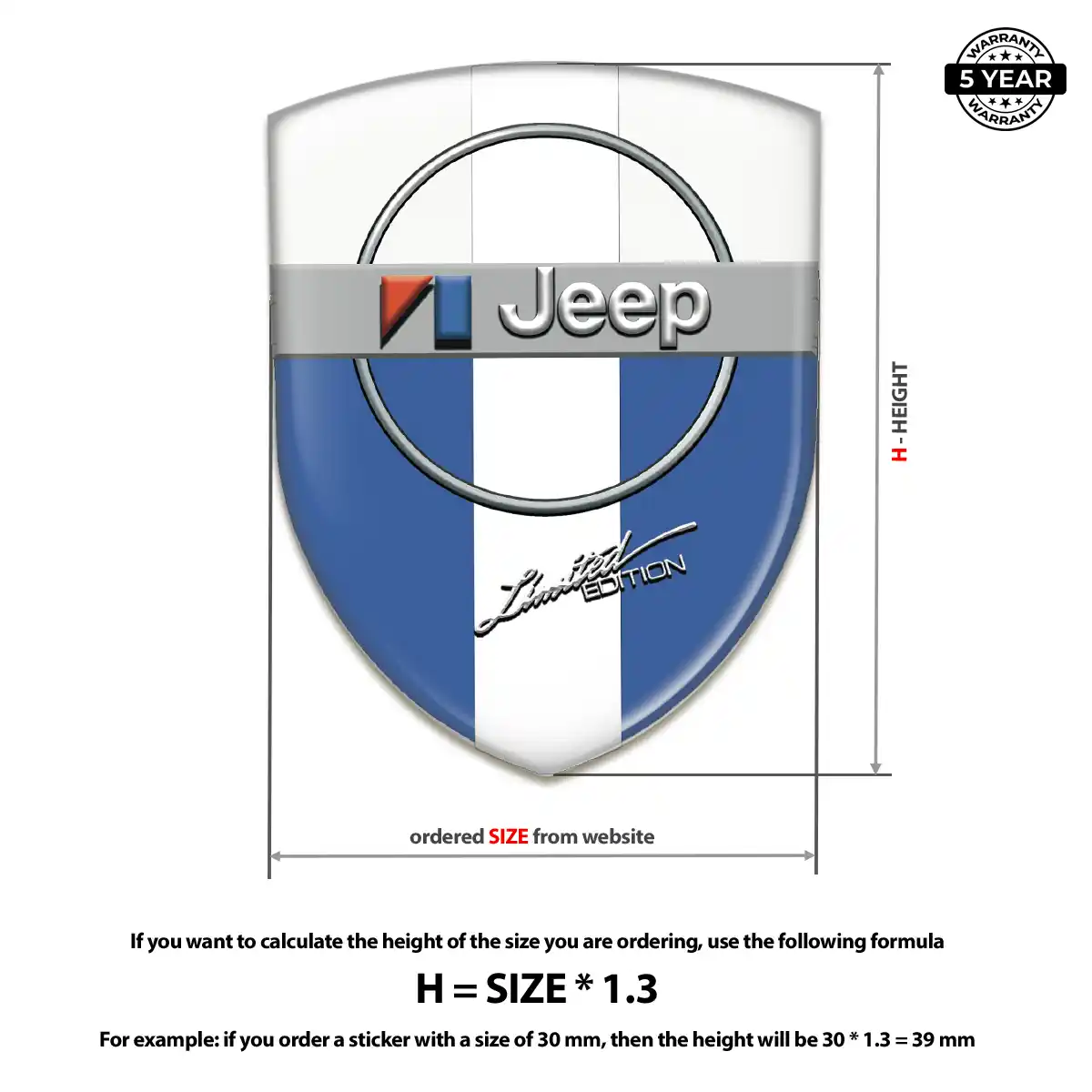 Jeep Silicone Badge Superior Craft