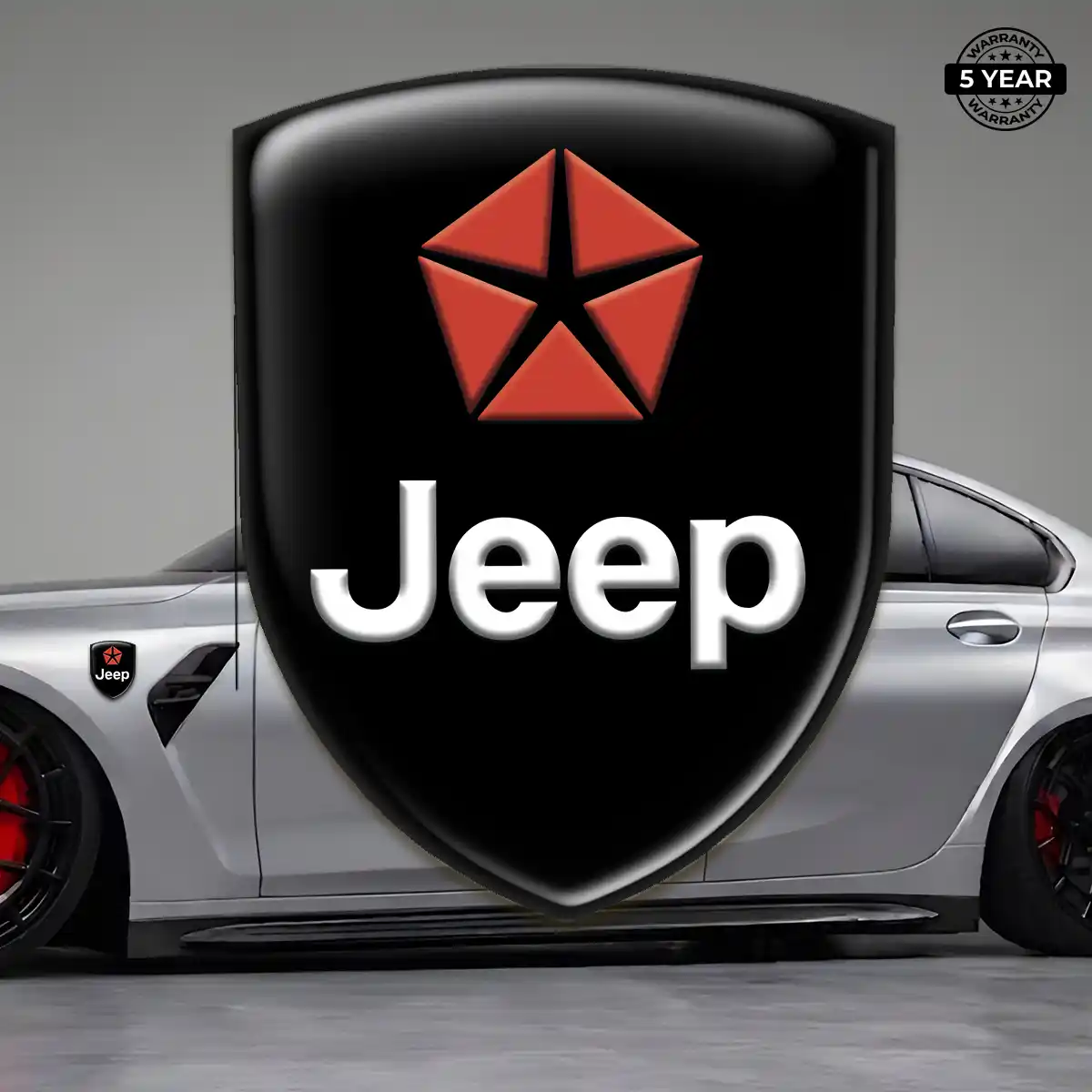 Jeep Silicone Emblem Cabin Style