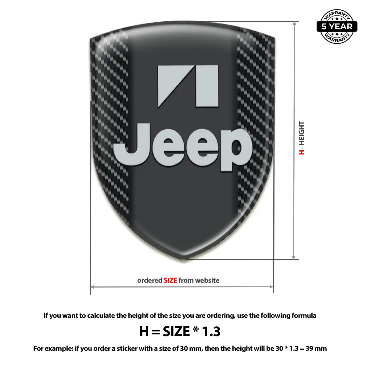 Jeep Silicone Emblem Exclusive Series